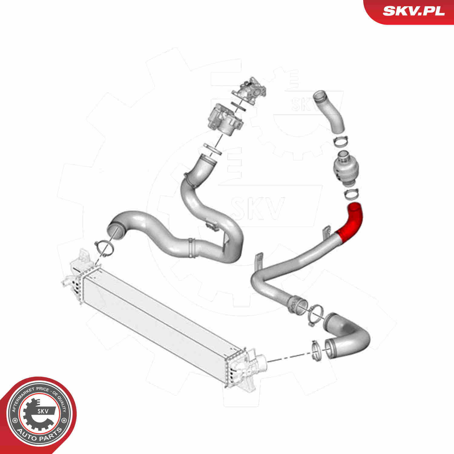 Charger Air Hose - 43SKV279 ESEN SKV