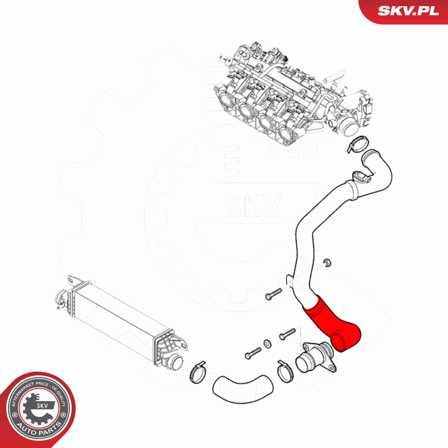 Charger Air Hose - 43SKV297 ESEN SKV