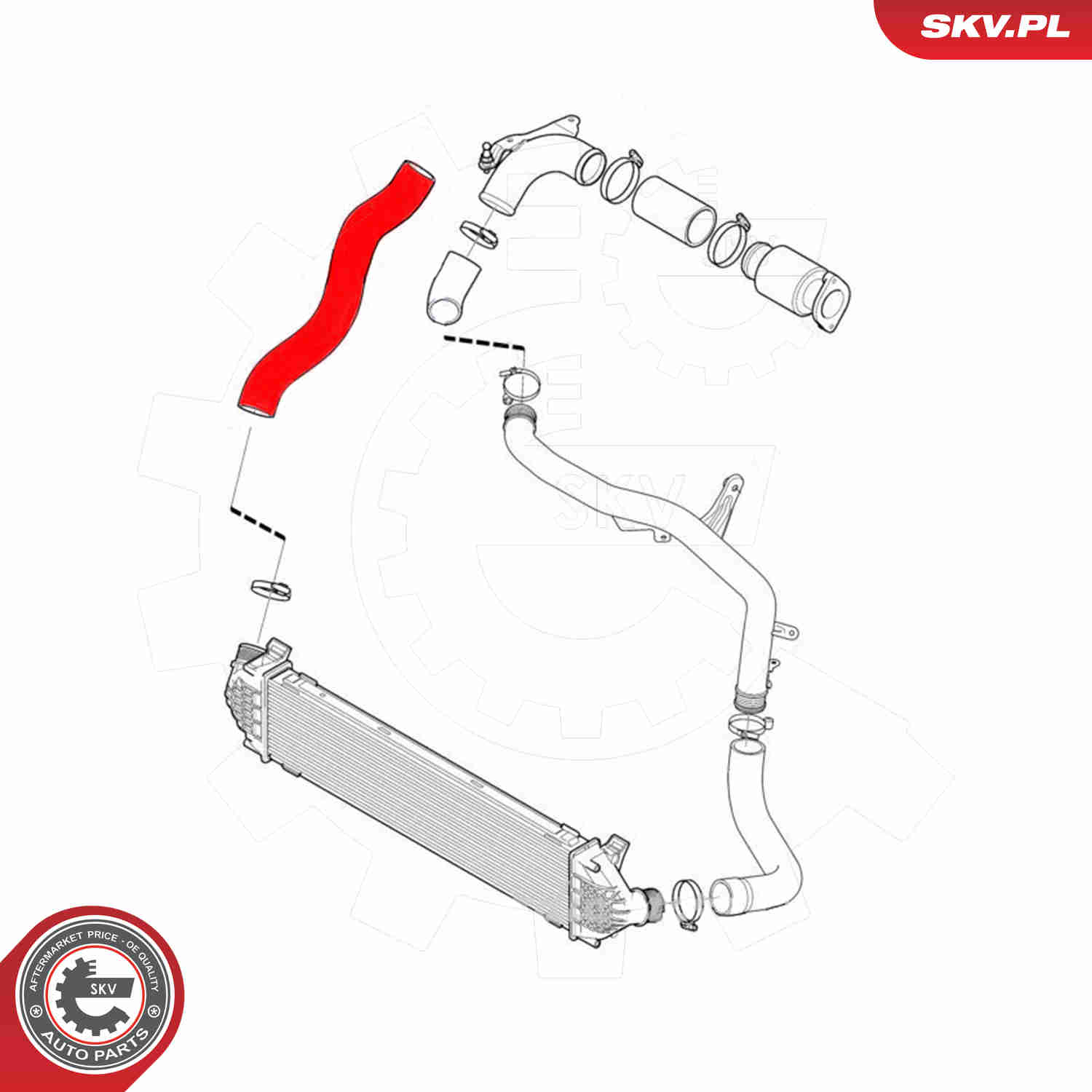 Charger Air Hose - 43SKV304 ESEN SKV