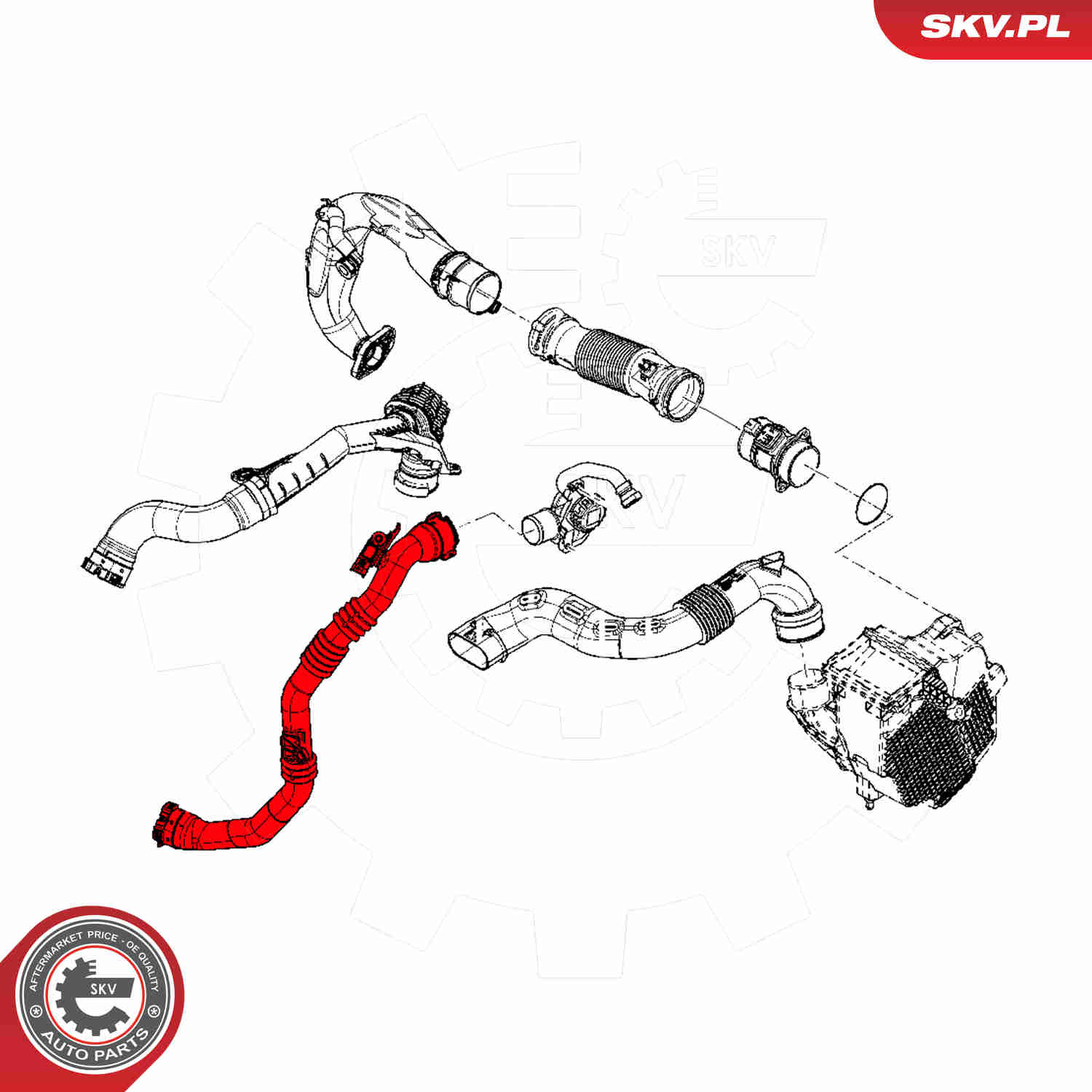 Charger Air Hose - 43SKV320 ESEN SKV