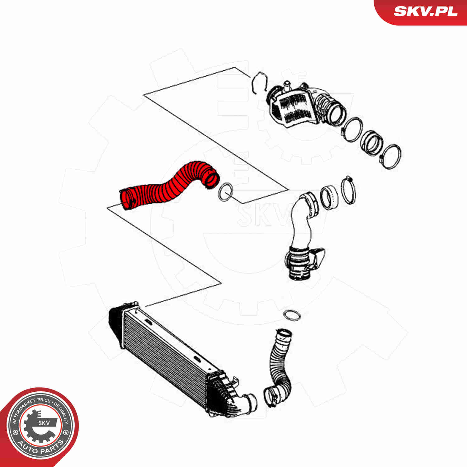 Charger Air Hose - 43SKV336 ESEN SKV