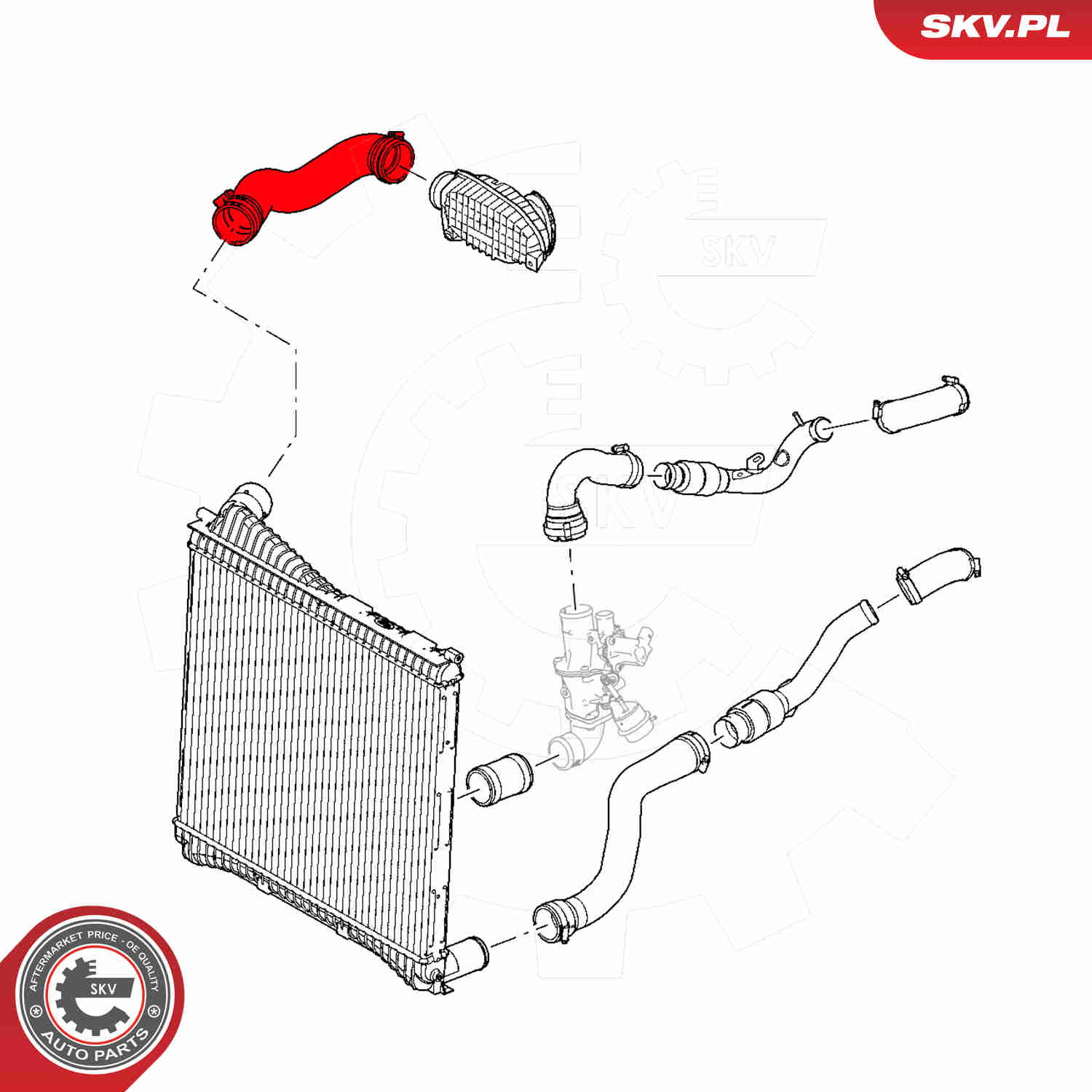 Charger Air Hose - 43SKV356 ESEN SKV
