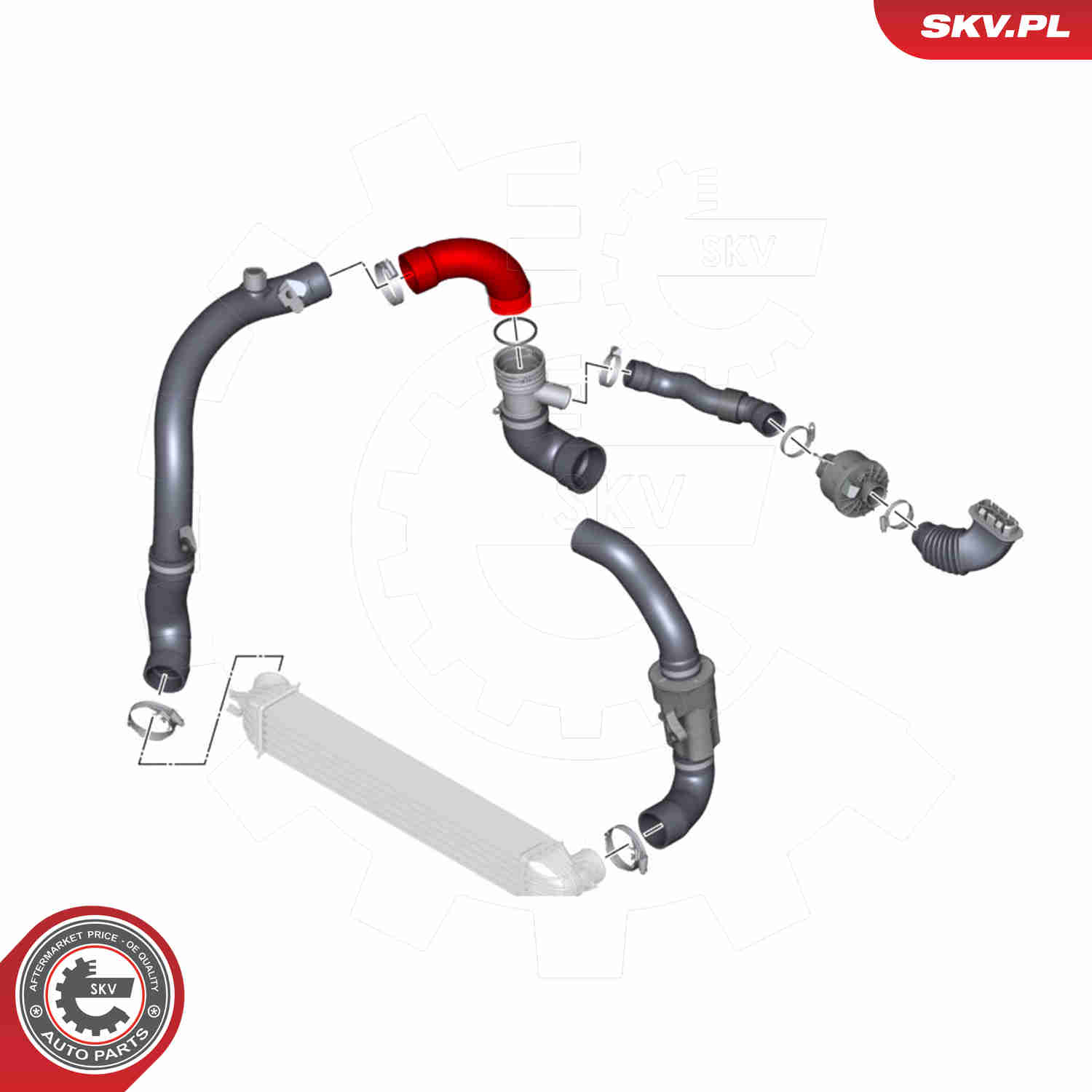 Charger Air Hose - 43SKV363 ESEN SKV