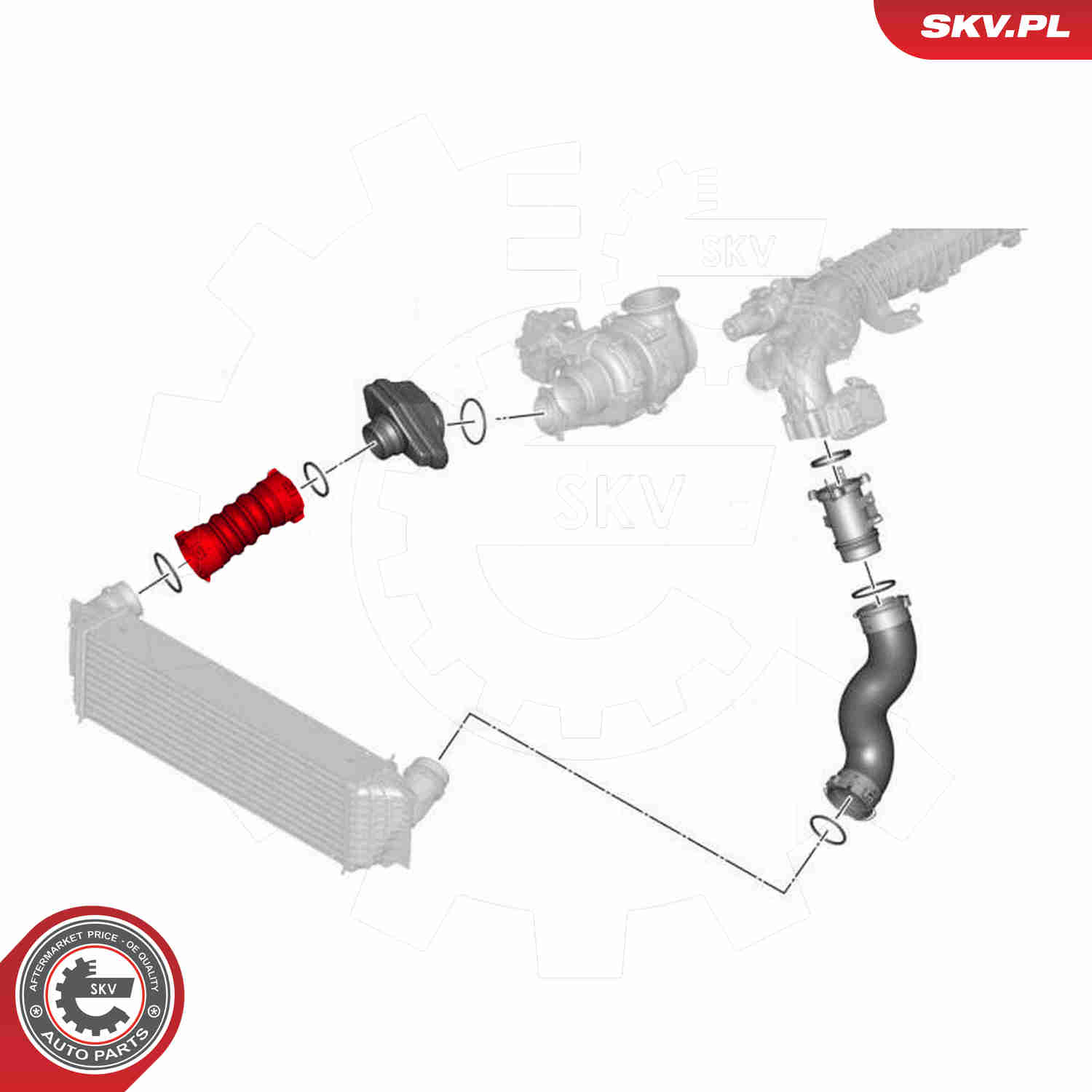 Charger Air Hose - 43SKV370 ESEN SKV