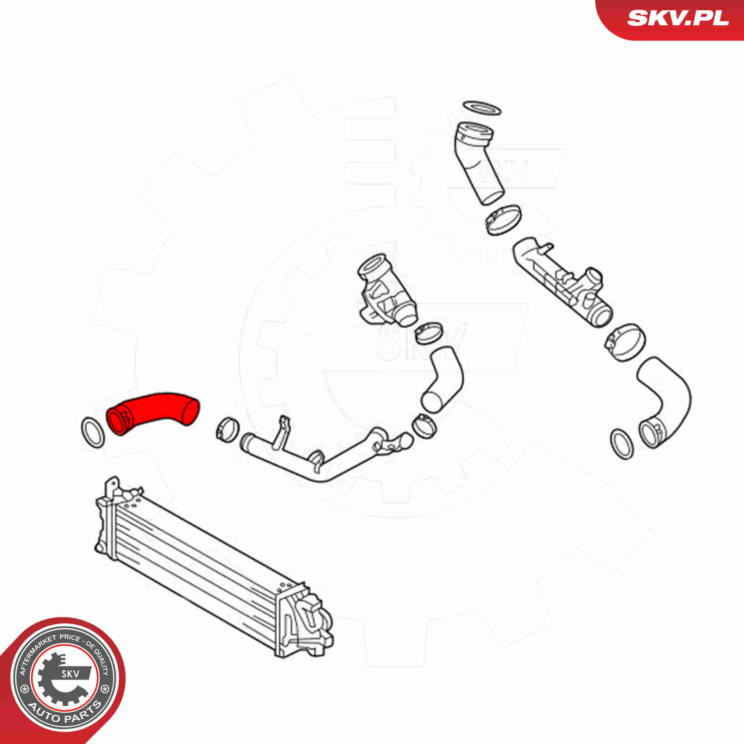 Charger Air Hose - 43SKV406 ESEN SKV