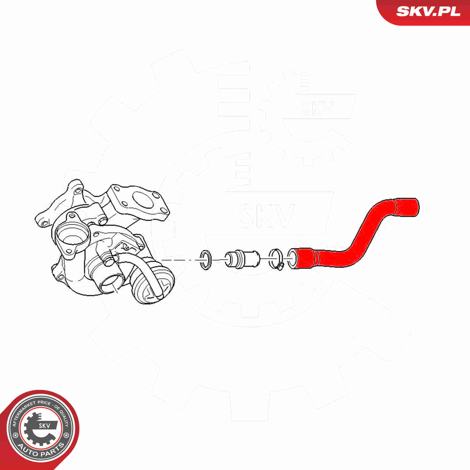 Charger Air Hose - 43SKV409 ESEN SKV