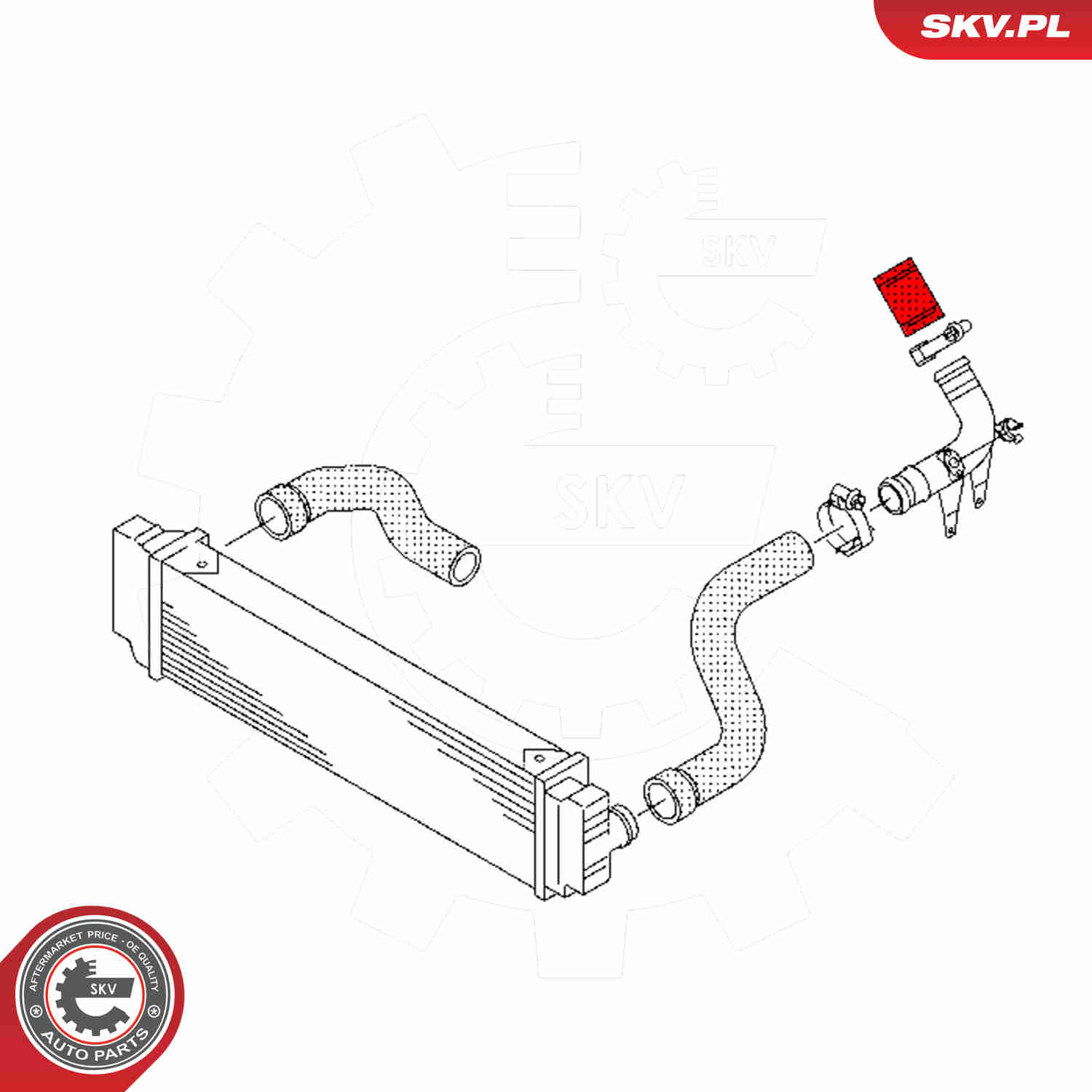 Charger Air Hose - 43SKV441 ESEN SKV