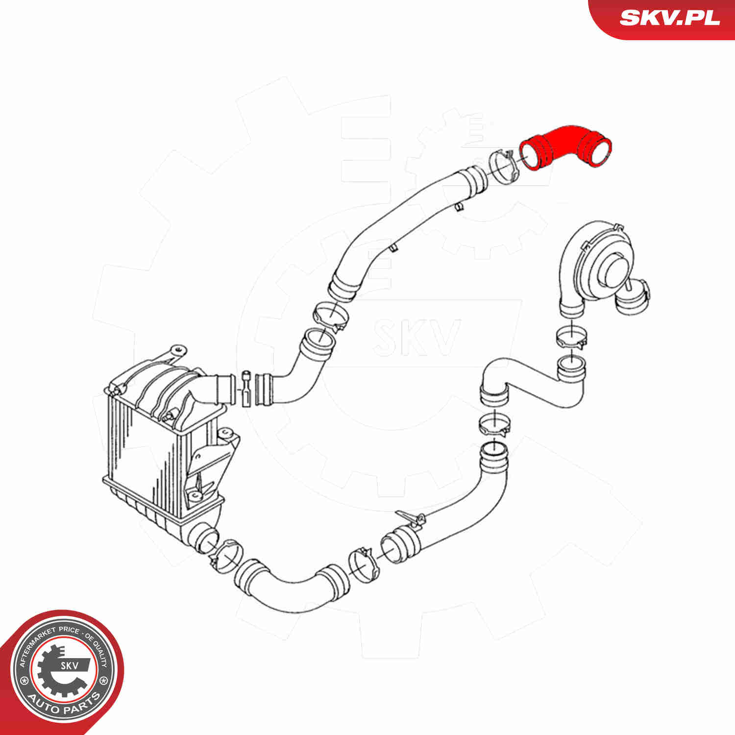 Charger Air Hose - 43SKV446 ESEN SKV