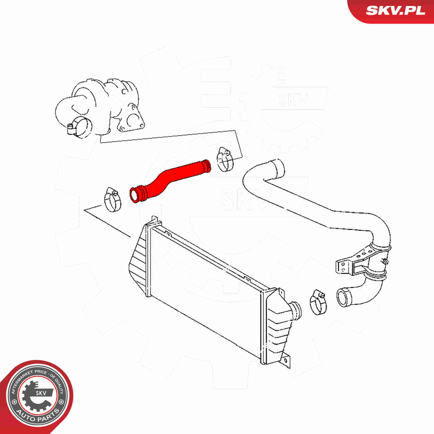 Charger Air Hose - 43SKV448 ESEN SKV