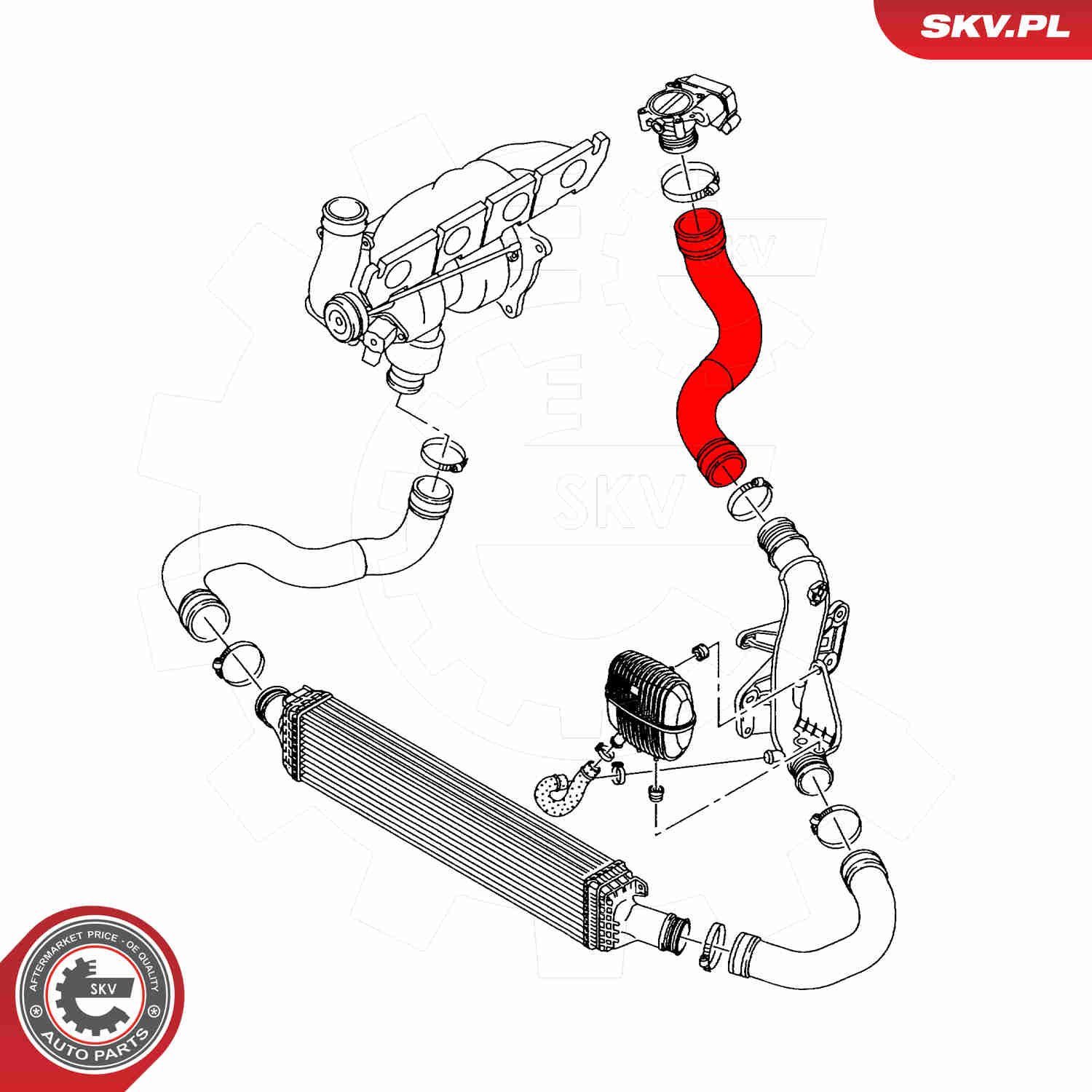 Charger Air Hose - 43SKV450 ESEN SKV