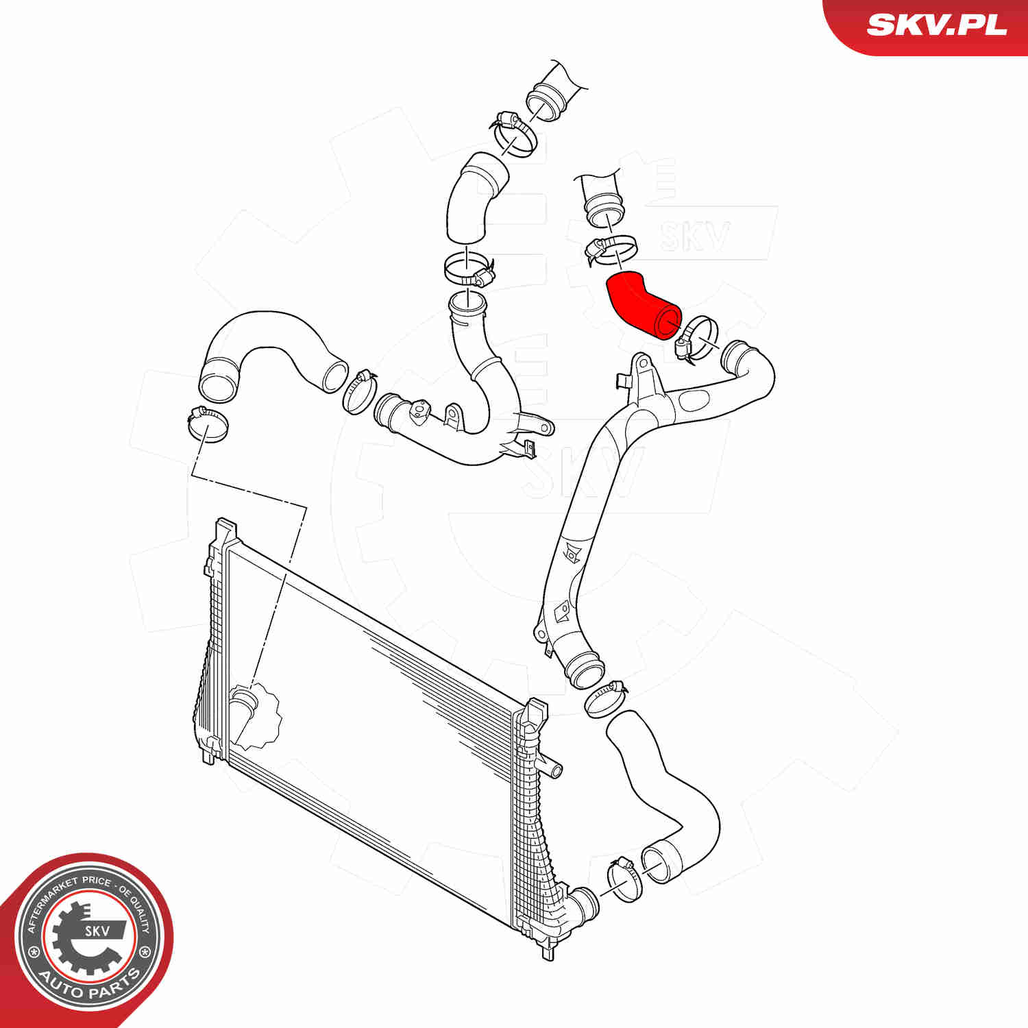 Charger Air Hose - 43SKV451 ESEN SKV
