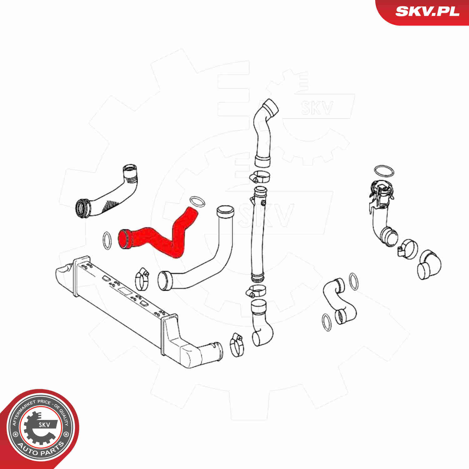 Charger Air Hose - 43SKV476 ESEN SKV
