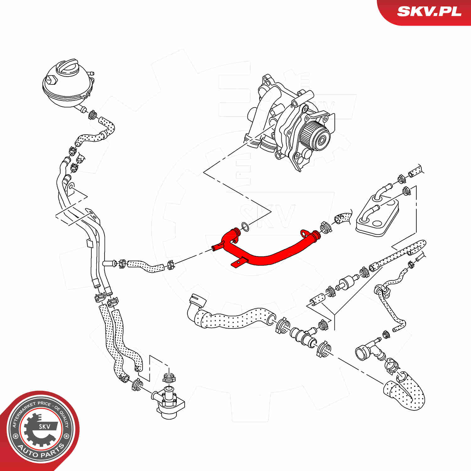 Coolant Tube - 43SKV602 ESEN SKV
