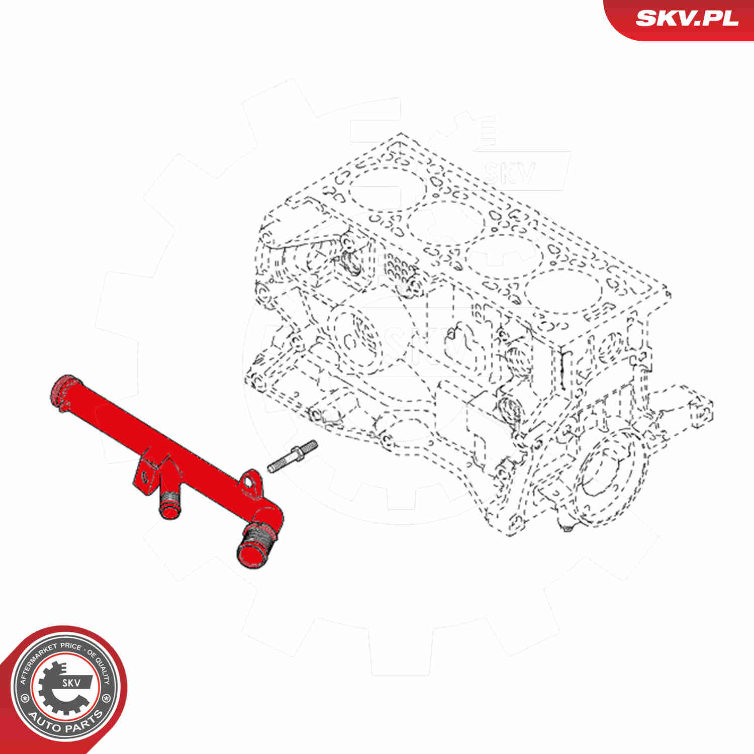 Radiator Hose - 43SKV748 ESEN SKV