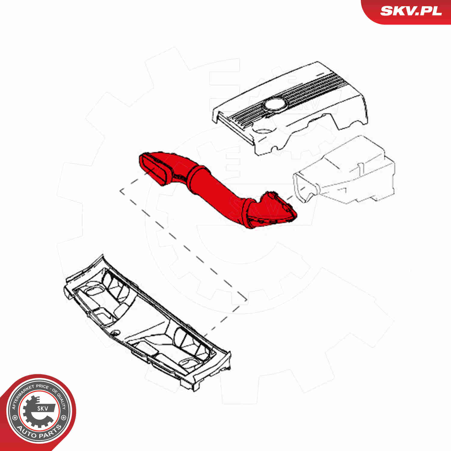 Intake Hose, air filter - 43SKV900 ESEN SKV