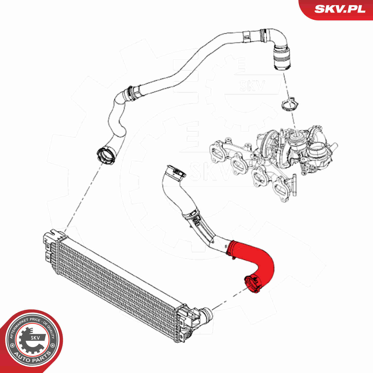 Charger Air Hose - 54SKV011 ESEN SKV