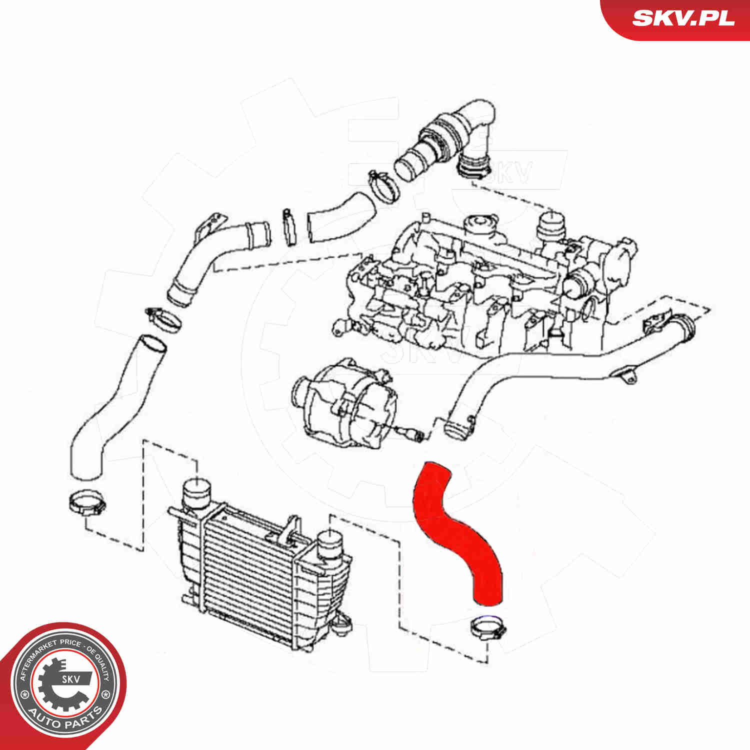 Charger Air Hose - 54SKV013 ESEN SKV