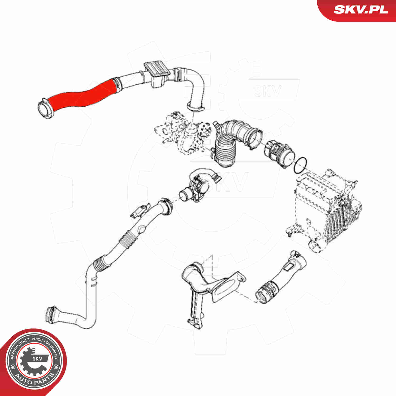 Charger Air Hose - 54SKV024 ESEN SKV