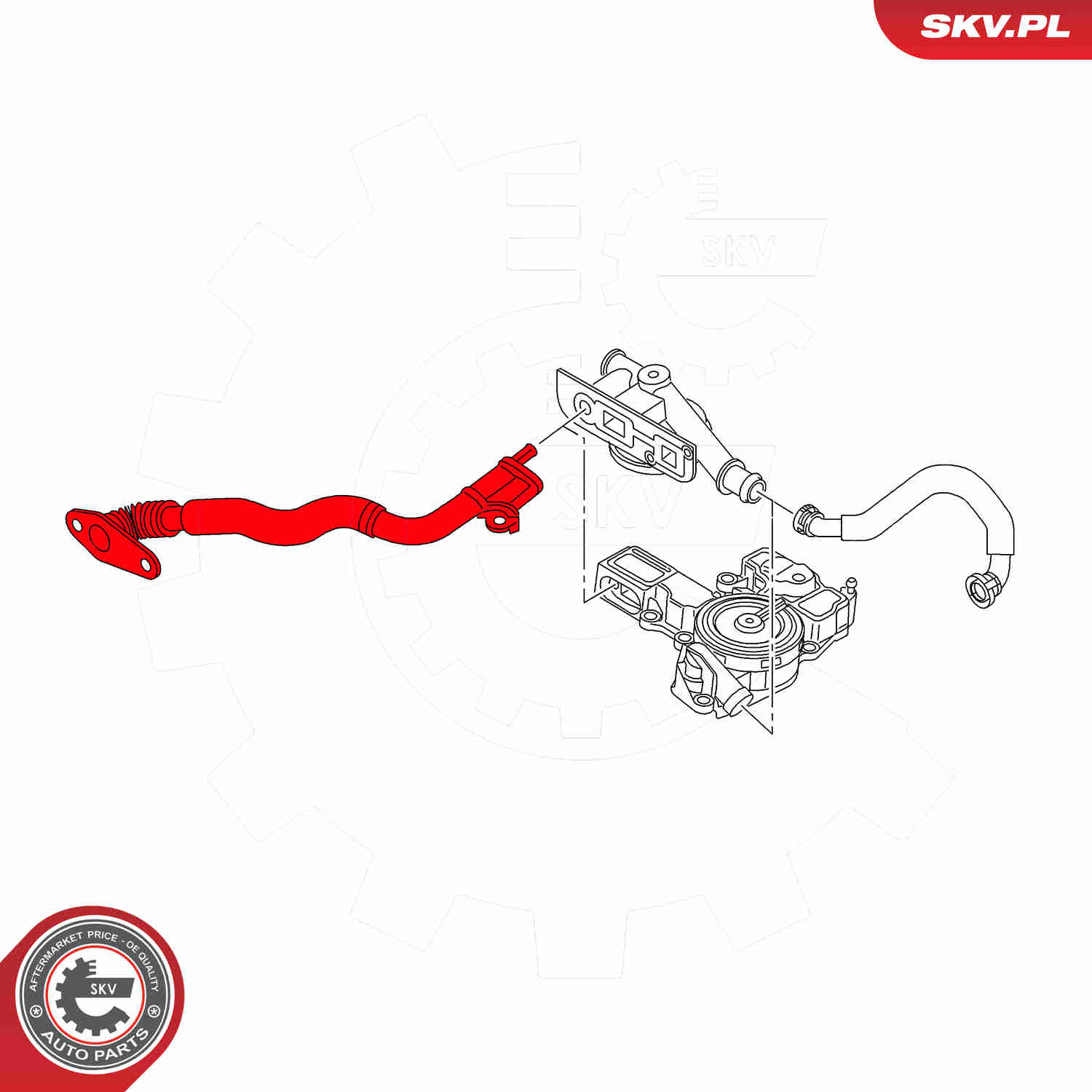 Hose, crankcase breather - 54SKV035 ESEN SKV