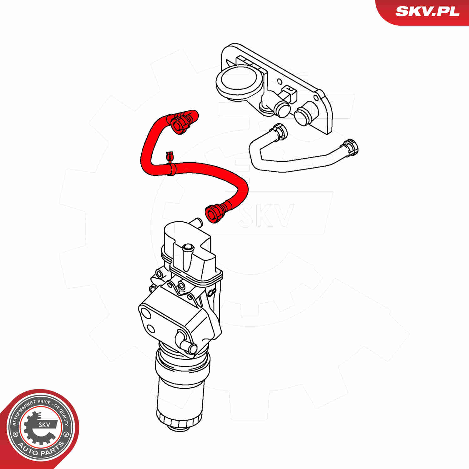 Hose, crankcase breather - 54SKV037 ESEN SKV