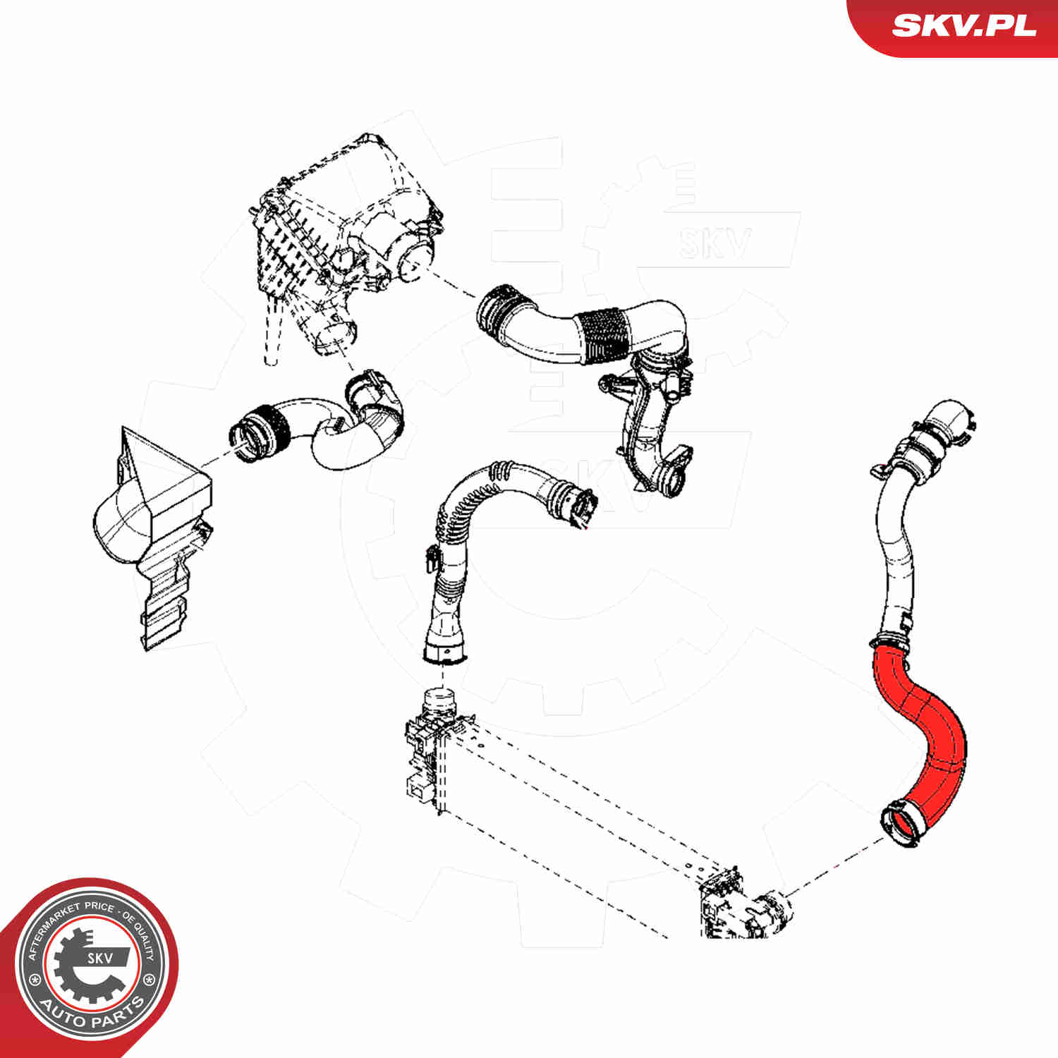 Charger Air Hose - 54SKV051 ESEN SKV