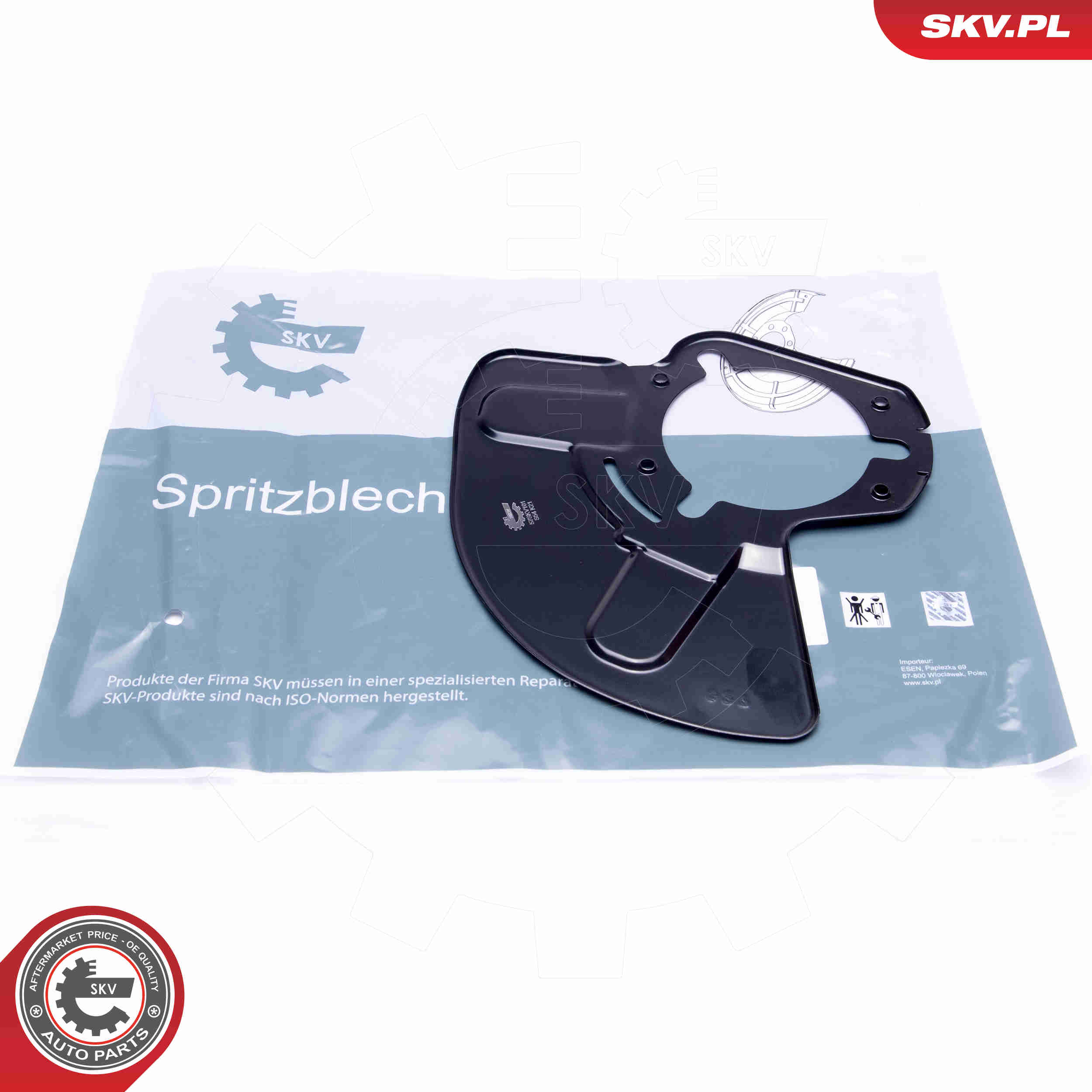 Lamiera paraspruzzi, Disco freno - 57SKV101 ESEN SKV