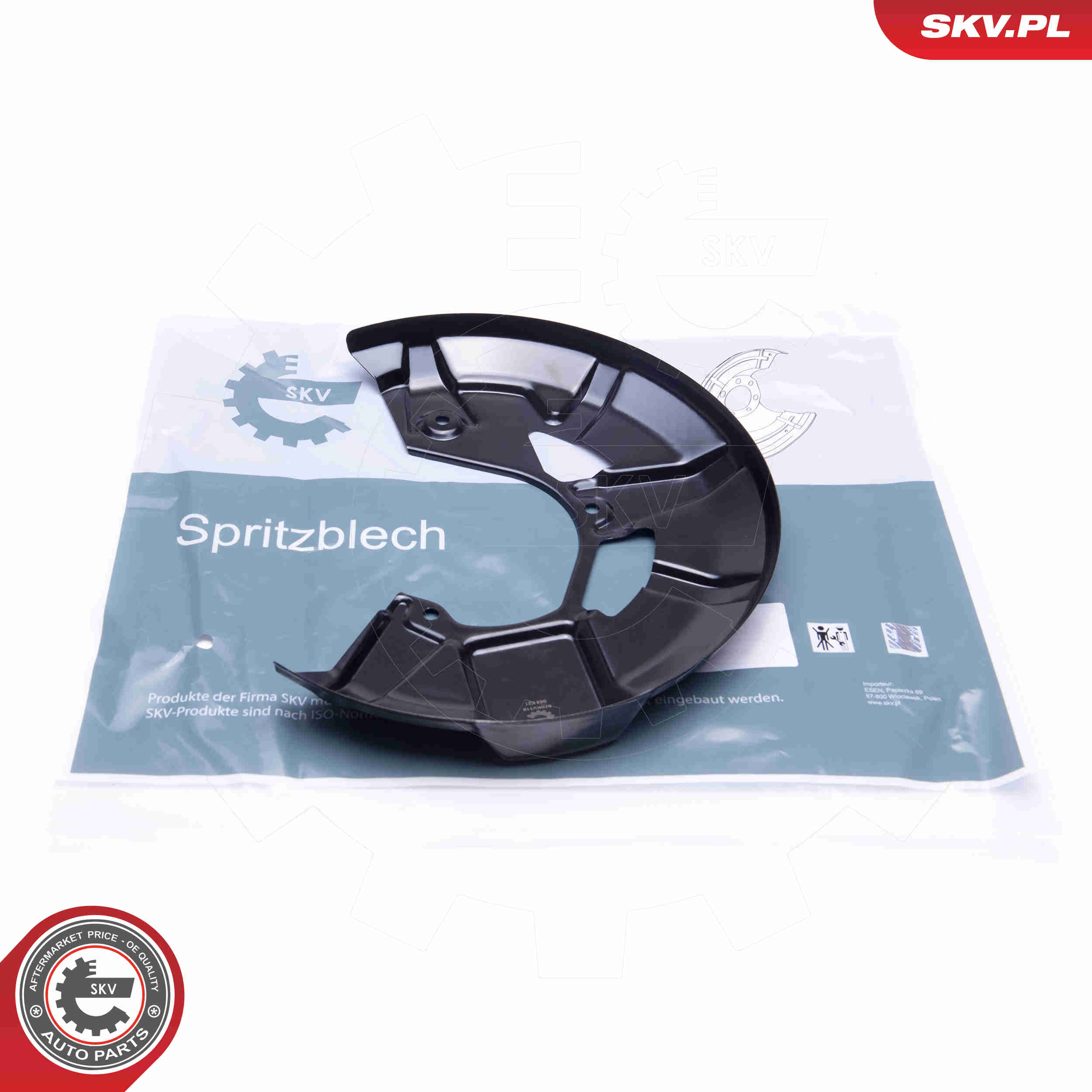 Lamiera paraspruzzi, Disco freno - 57SKV119 ESEN SKV