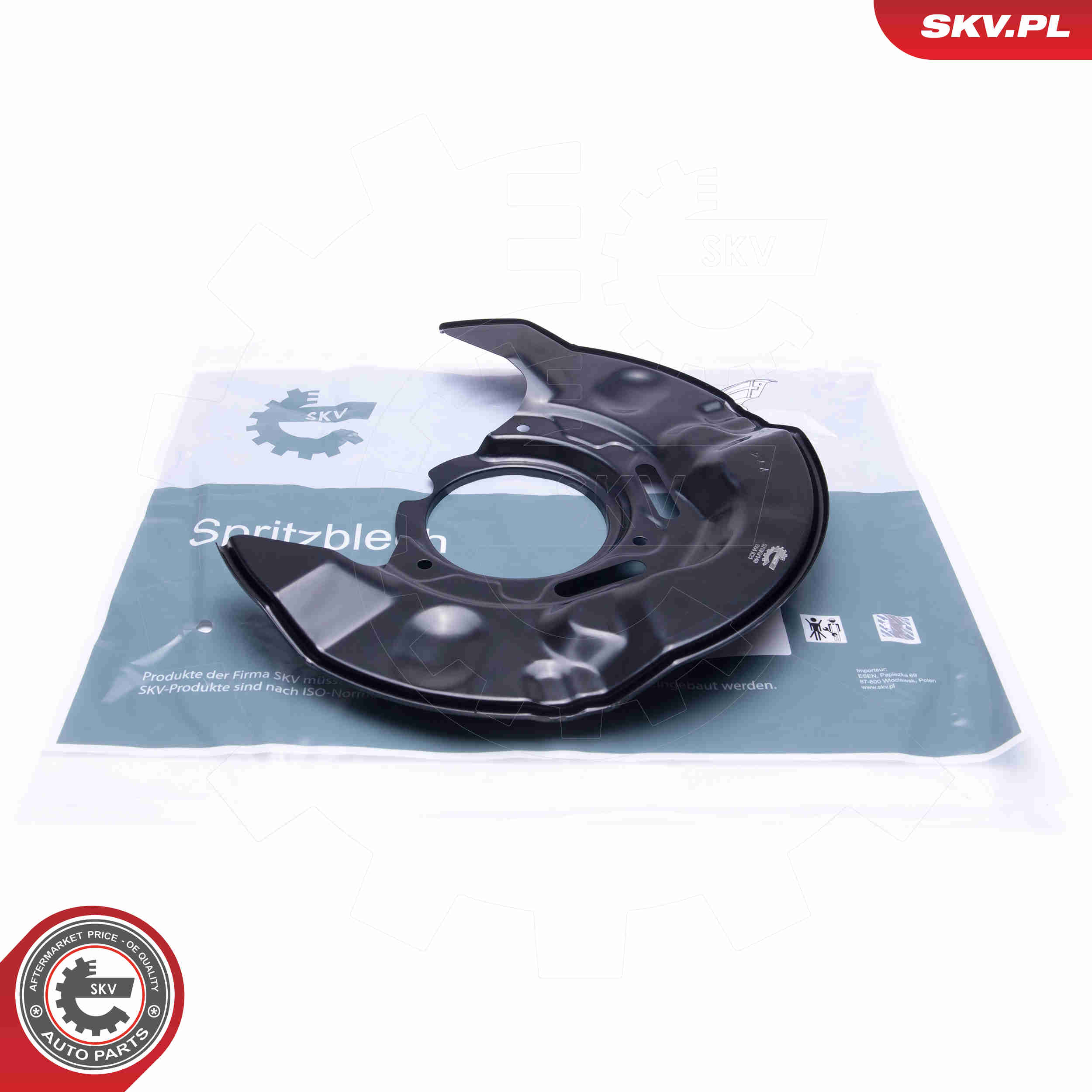 Lamiera paraspruzzi, Disco freno - 57SKV149 ESEN SKV