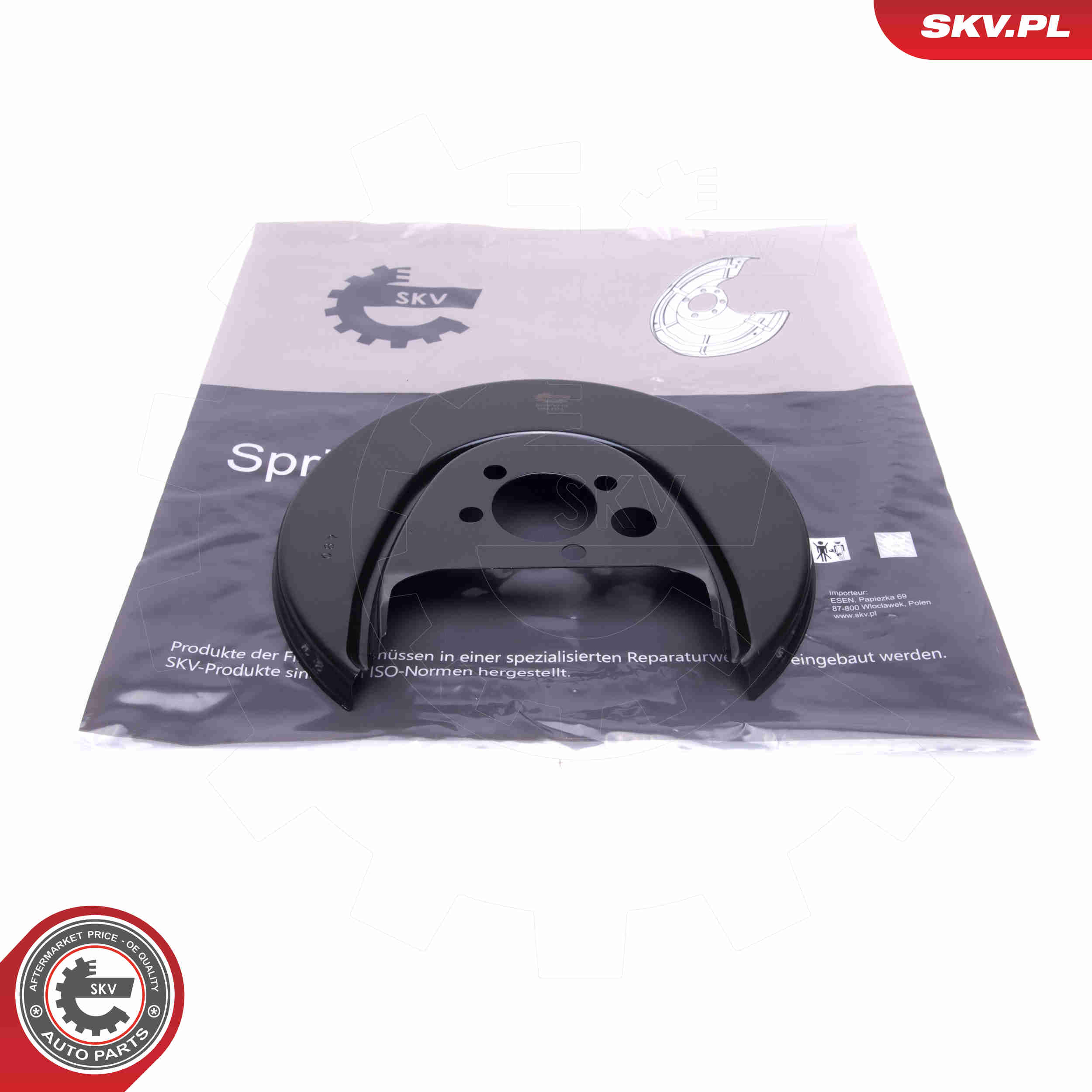 Lamiera paraspruzzi, Disco freno - 57SKV715 ESEN SKV