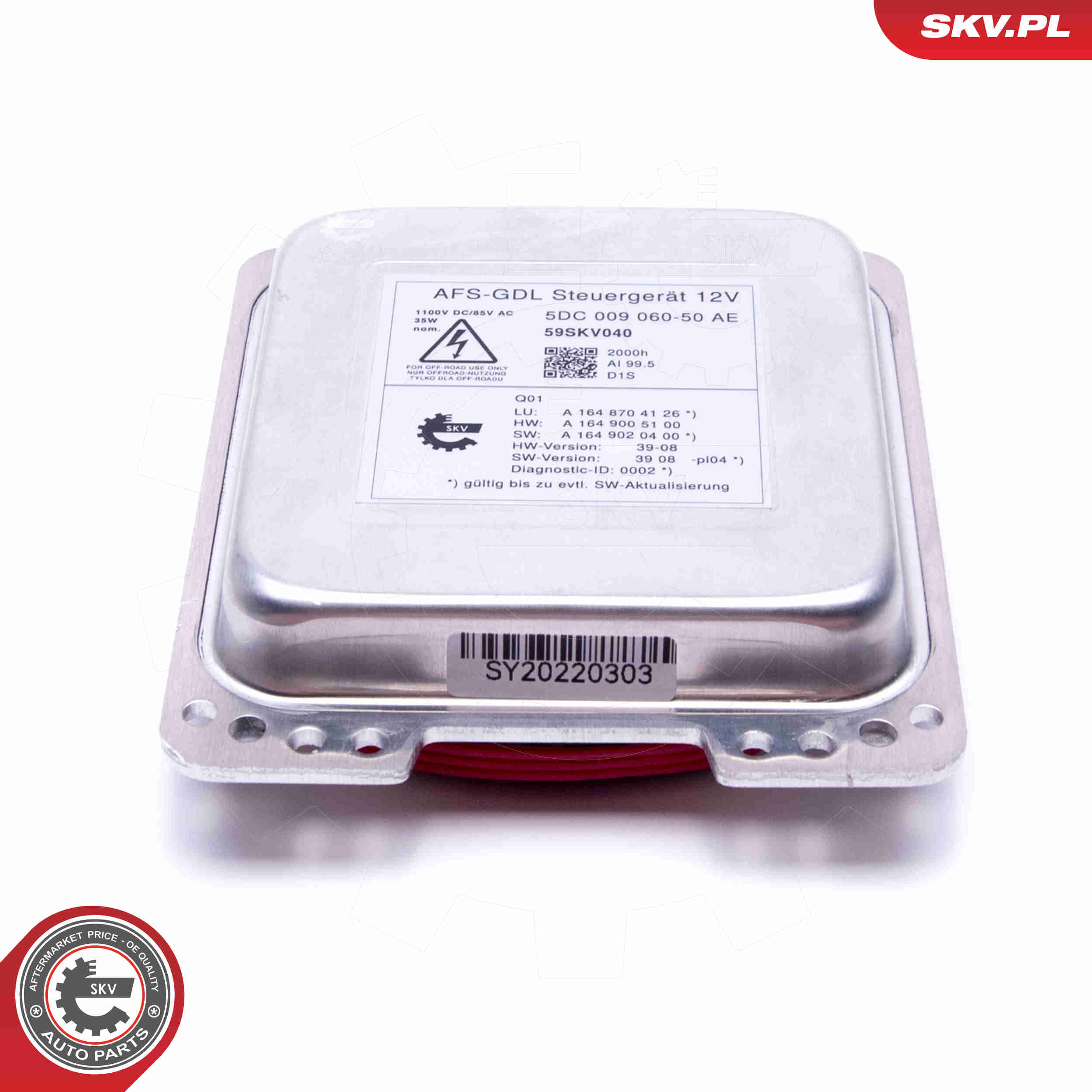 Control Unit, lights - 59SKV040 ESEN SKV