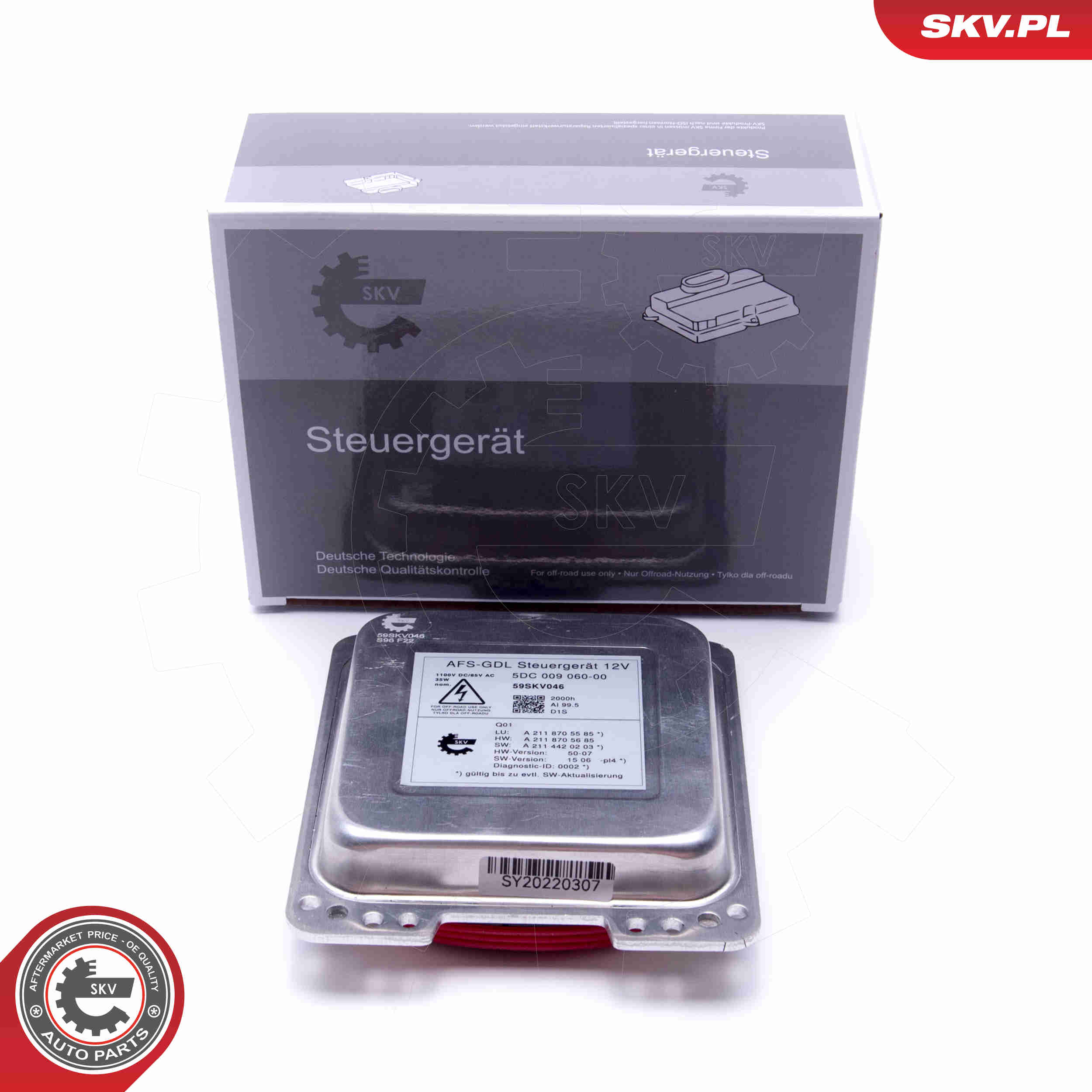 Control Unit, lights - 59SKV046 ESEN SKV