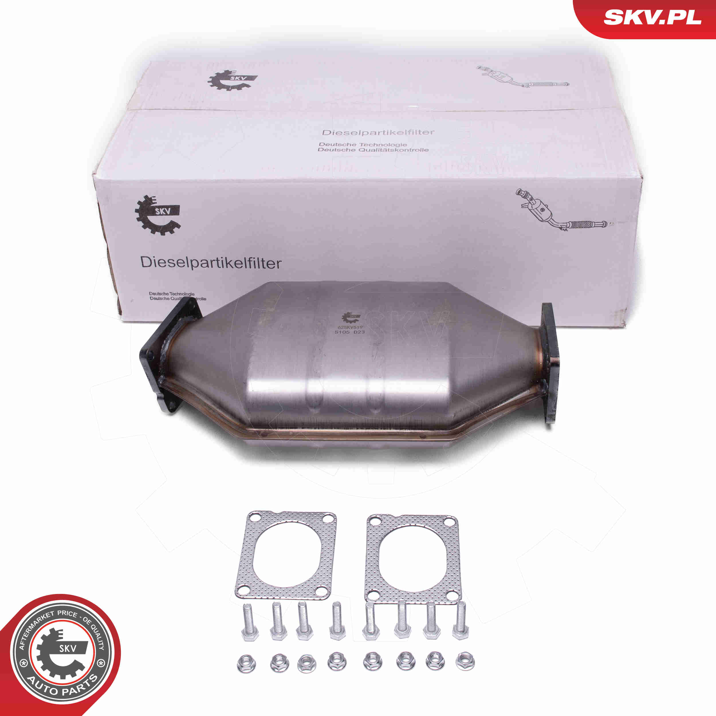 Filtro antiparticolato / particellare, Impianto gas scarico - 62SKV519 ESEN SKV