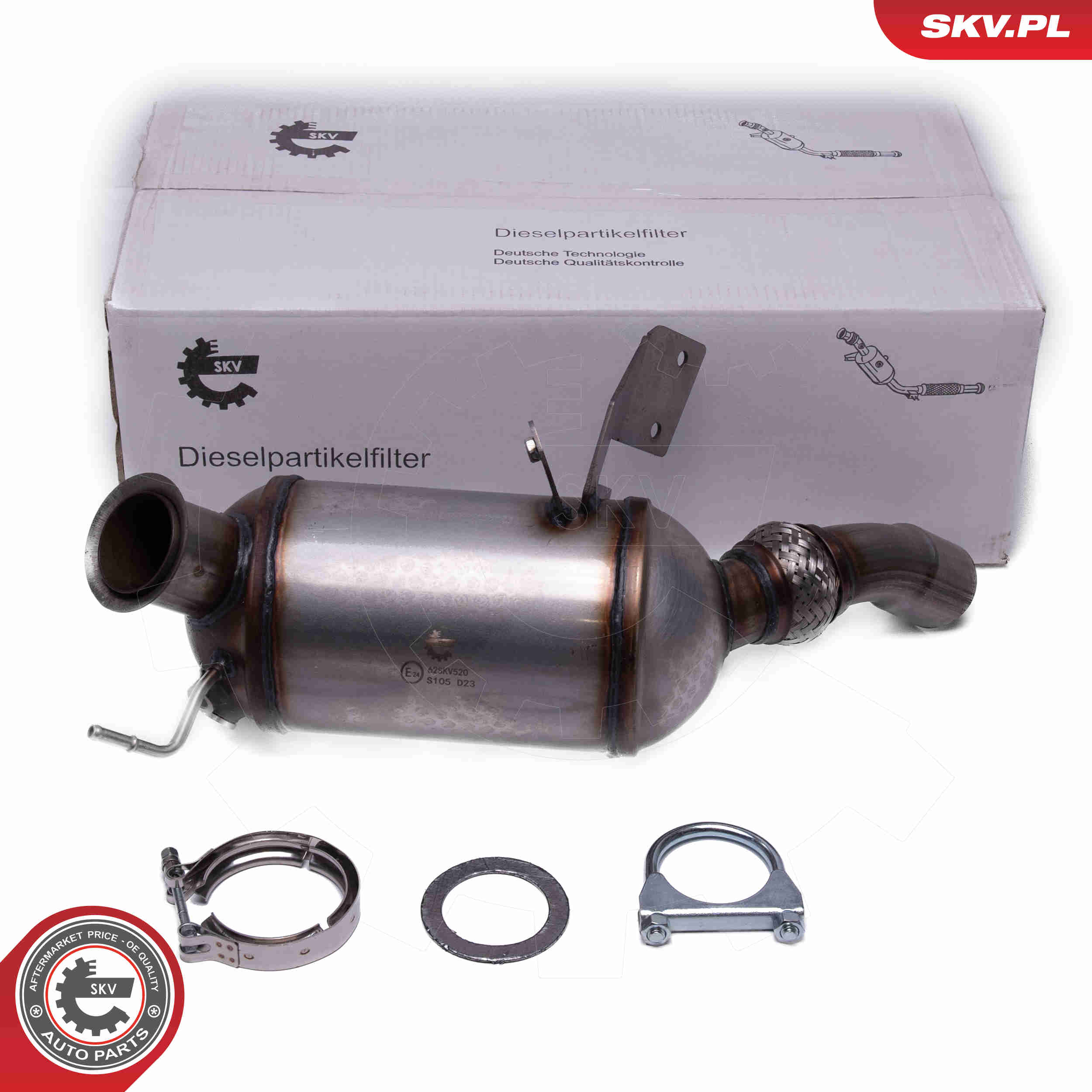 Soot/Particulate Filter, exhaust system - 62SKV520 ESEN SKV