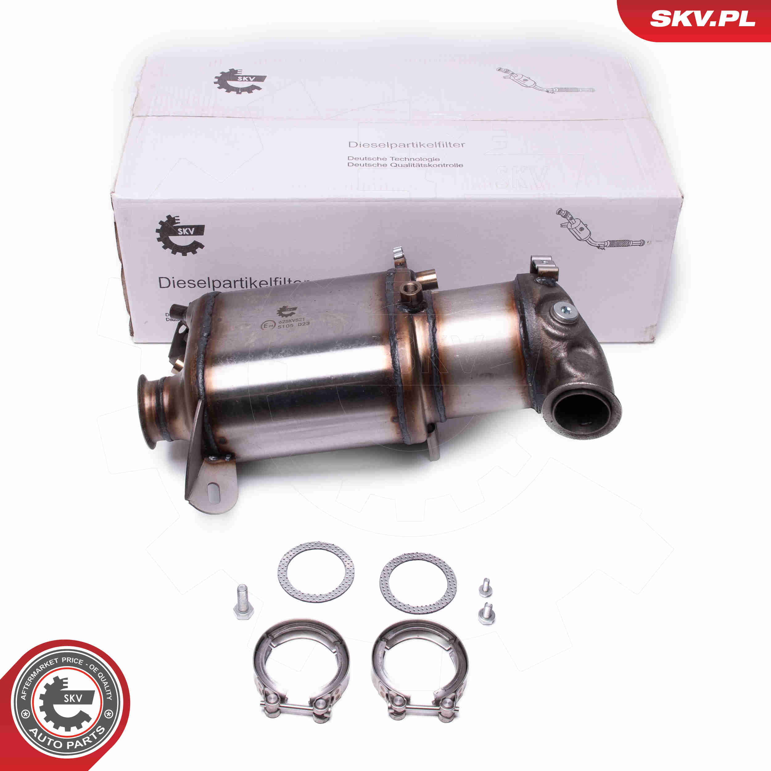 Soot/Particulate Filter, exhaust system - 62SKV521 ESEN SKV