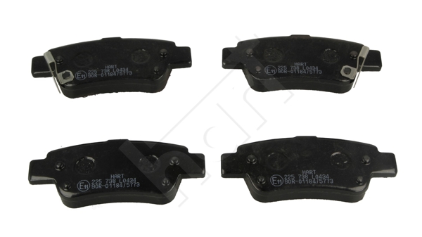 Brake Pad Set, disc brake - 225 738 HART