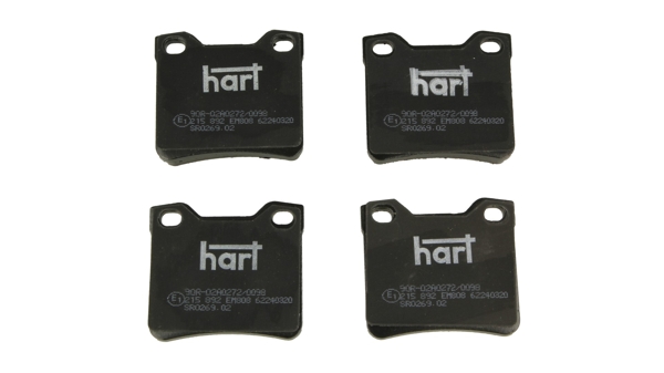 Kit pastiglie freno, Freno a disco - 215 892 HART