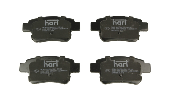 Brake Pad Set, disc brake - 232 358 HART