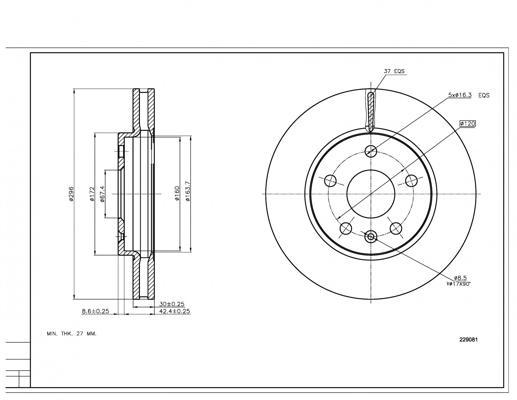 Brake Disc - 229 081 HART