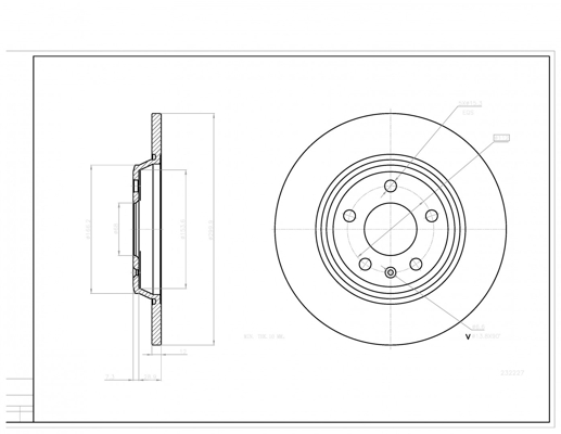 Brake Disc - 232 227 HART