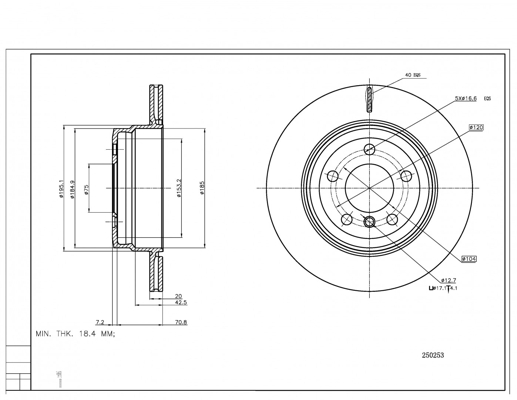 Brake Disc - 250 253 HART