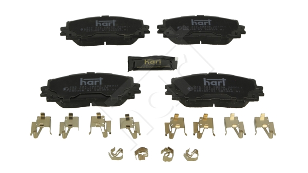 Brake Pad Set, disc brake - 256 524 HART