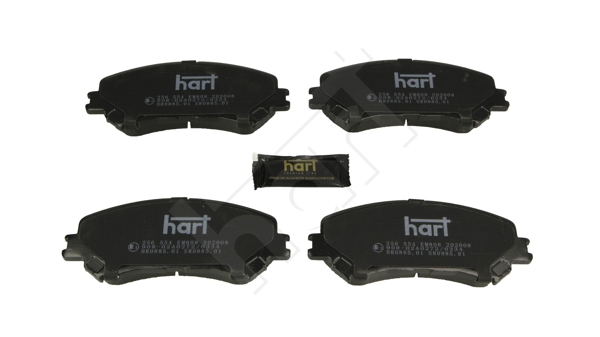 Brake Pad Set, disc brake - 256 554 HART