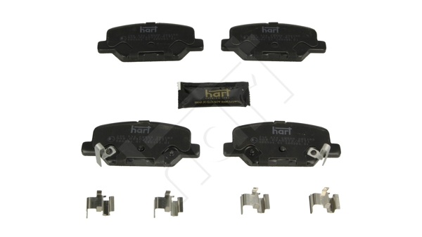 Brake Pad Set, disc brake - 256 534 HART