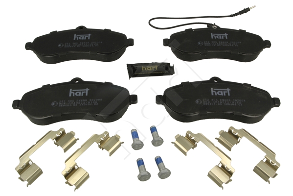 Brake Pad Set, disc brake - 252 305 HART
