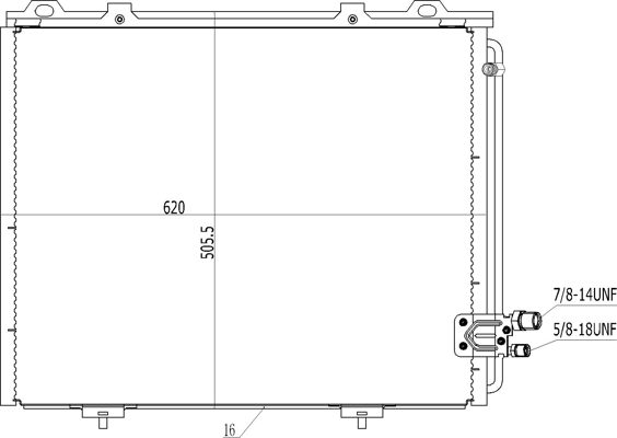 Condenser, air conditioning - 602 071 HART