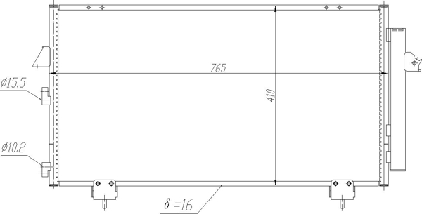 Condensatore, Climatizzatore - 604 066 HART