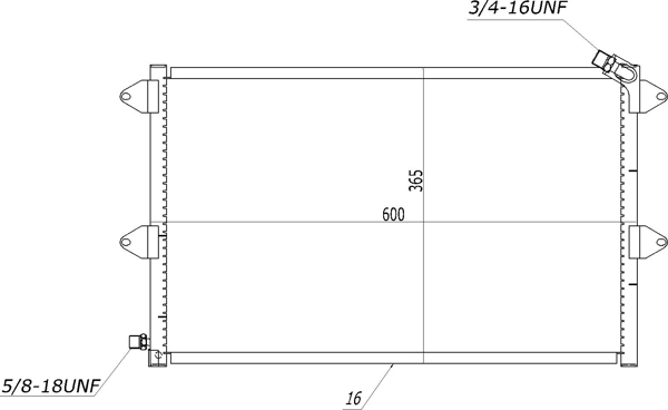 Condenser, air conditioning - 606 214 HART