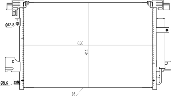 Condensatore, Climatizzatore - 607 686 HART