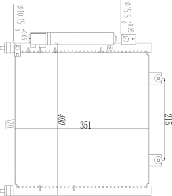 Condenser, air conditioning - 608 683 HART