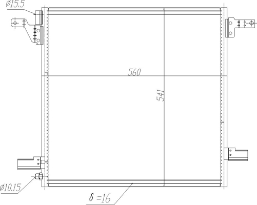Condenser, air conditioning - 611 202 HART